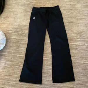 Under Armour black semi-fitted sweat pants